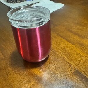 Stainless Steel Red Tumbler